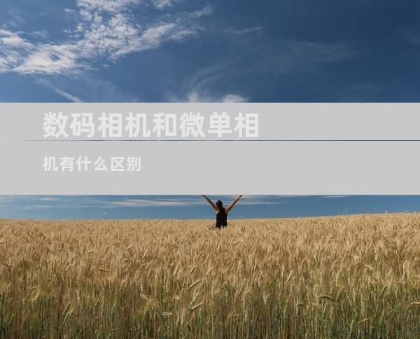 数码相机和微单相机有什么区别